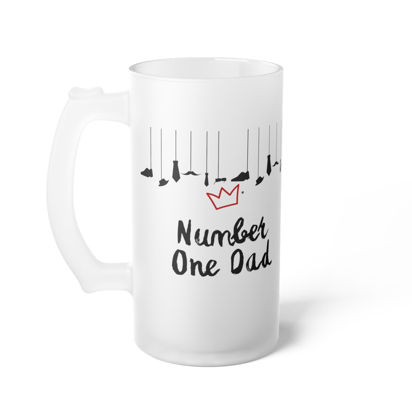 Number 1 Dad Cup Frosted