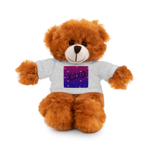 XOXO Stuffed Bear with T-Shirt - Perfect Gift for Valentine's Day & Kids