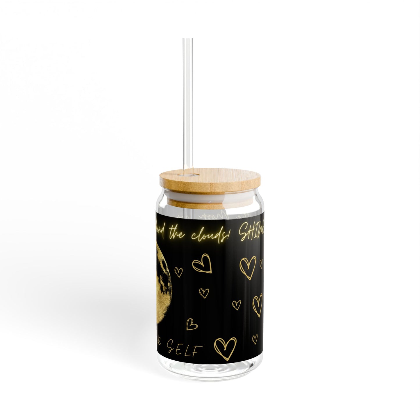 Moon Inspirational Sipper Glass, 16oz