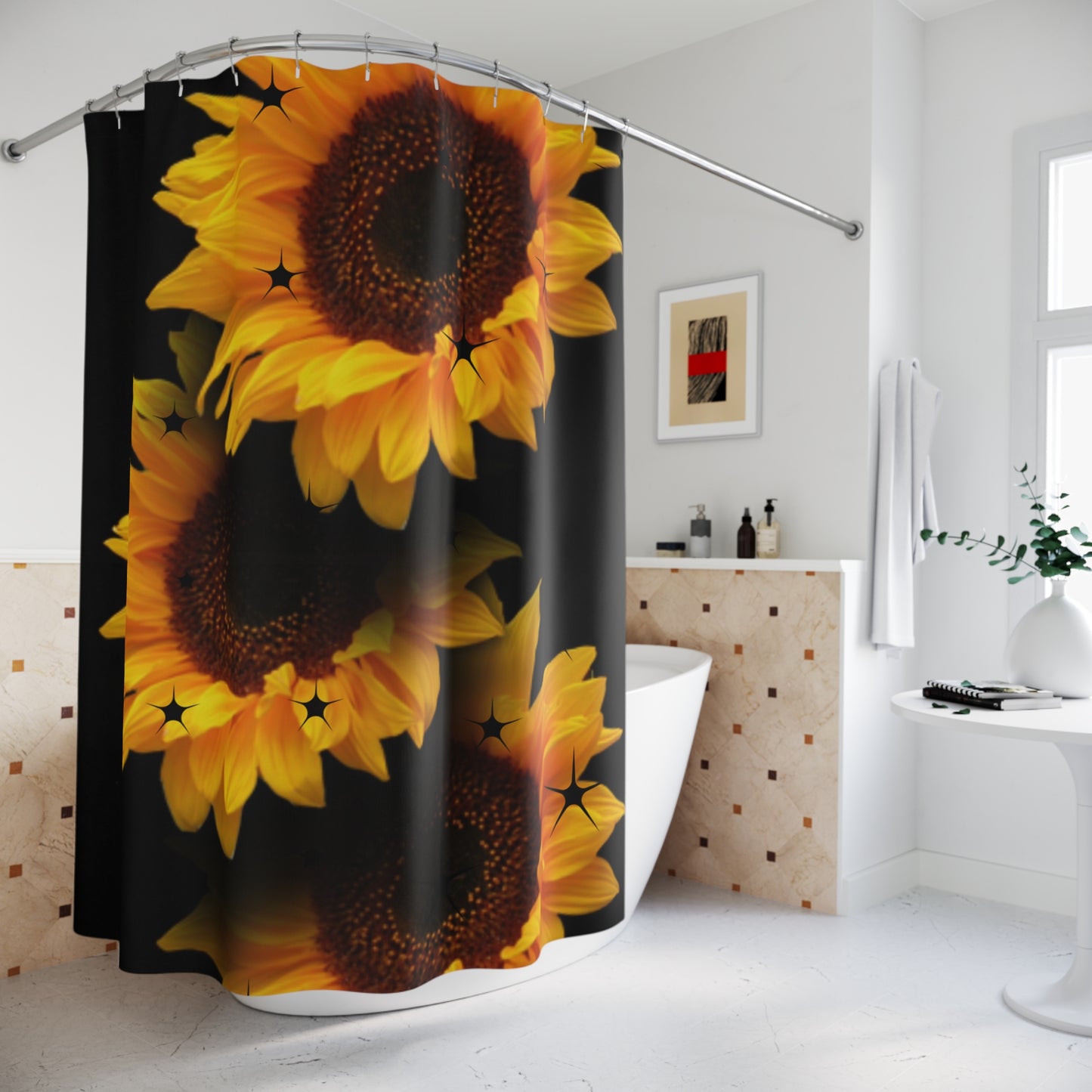 Vibrant Sunflower Shower Curtain
