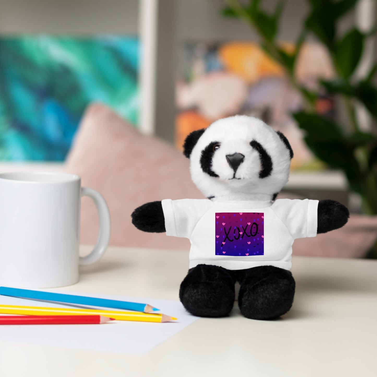 XOXO Stuffed Bear with T-Shirt - Perfect Gift for Valentine's Day & Kids
