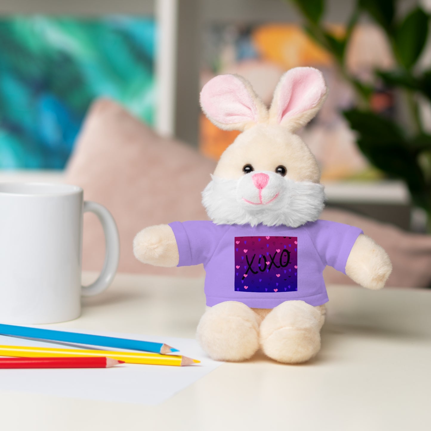XOXO Stuffed Bear with T-Shirt - Perfect Gift for Valentine's Day & Kids
