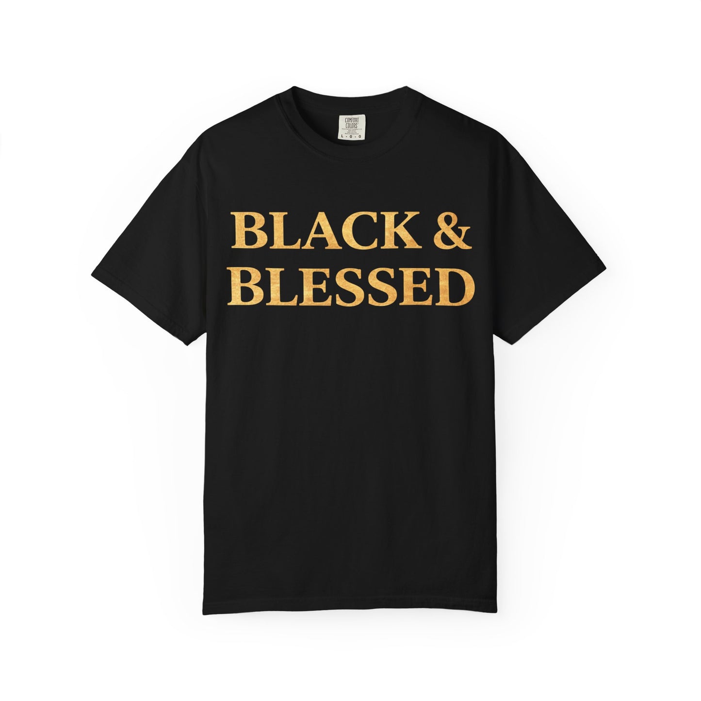 T-Shirt — "Black & Blessed" Inspirational Graphic Tee