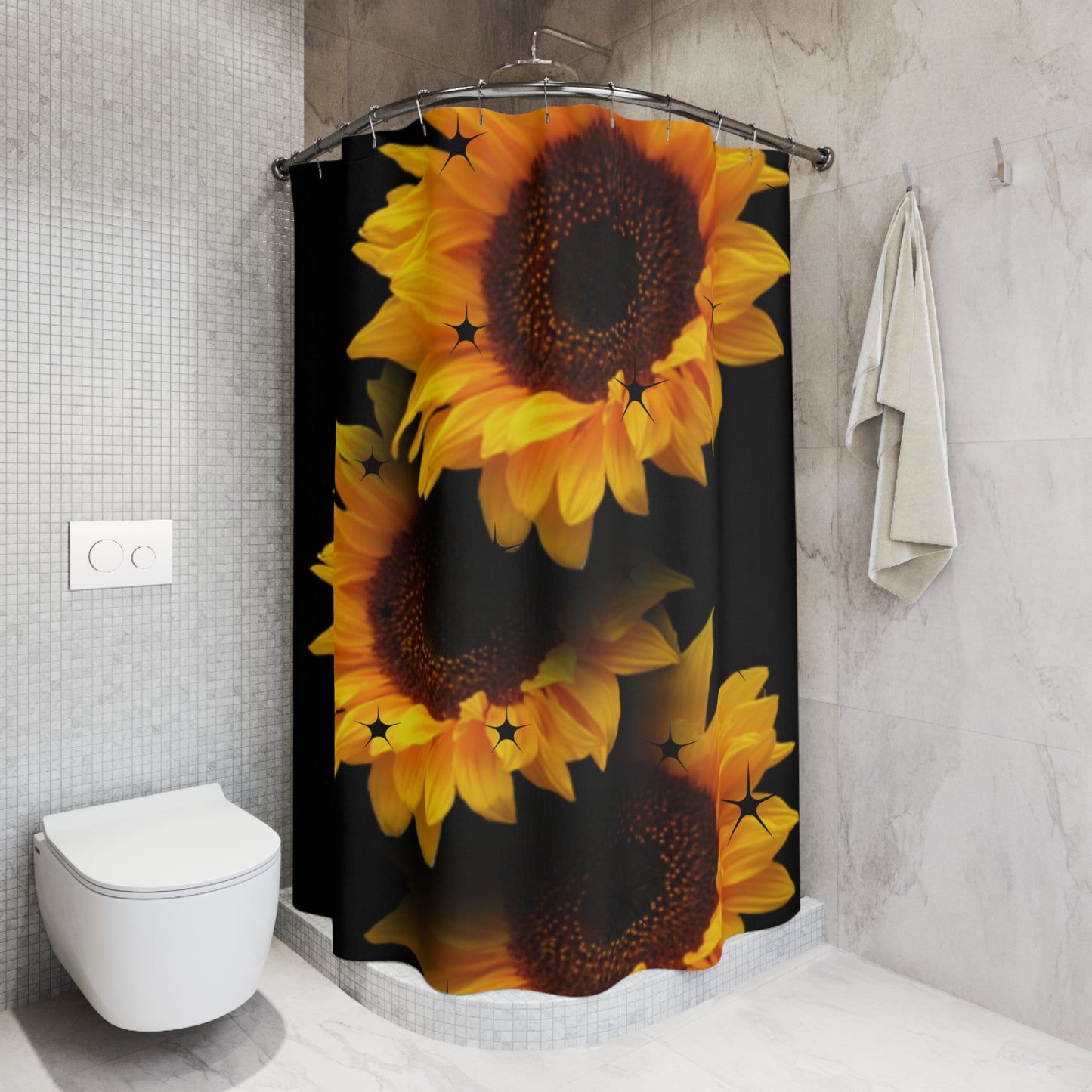Vibrant Sunflower Shower Curtain