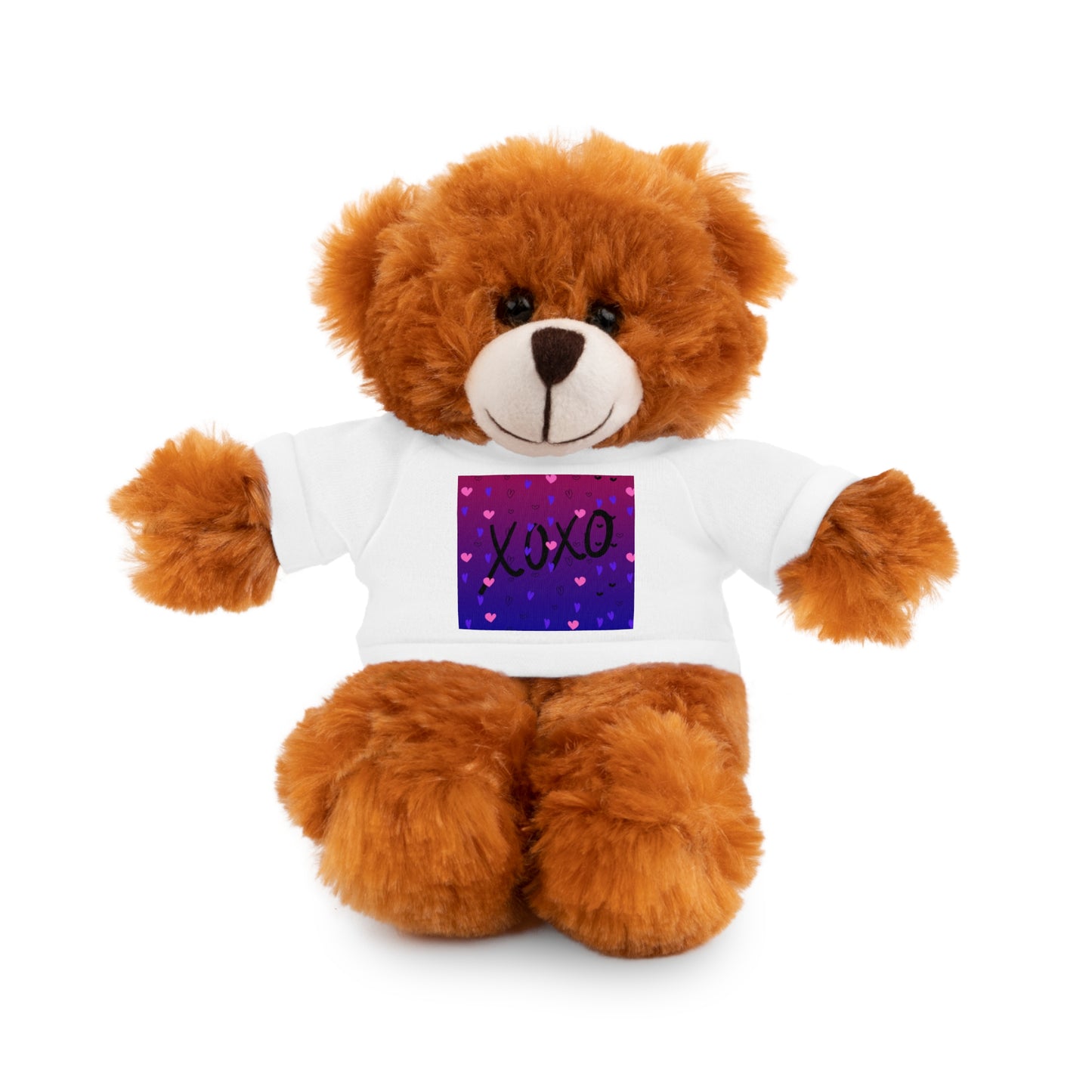 XOXO Stuffed Bear with T-Shirt - Perfect Gift for Valentine's Day & Kids