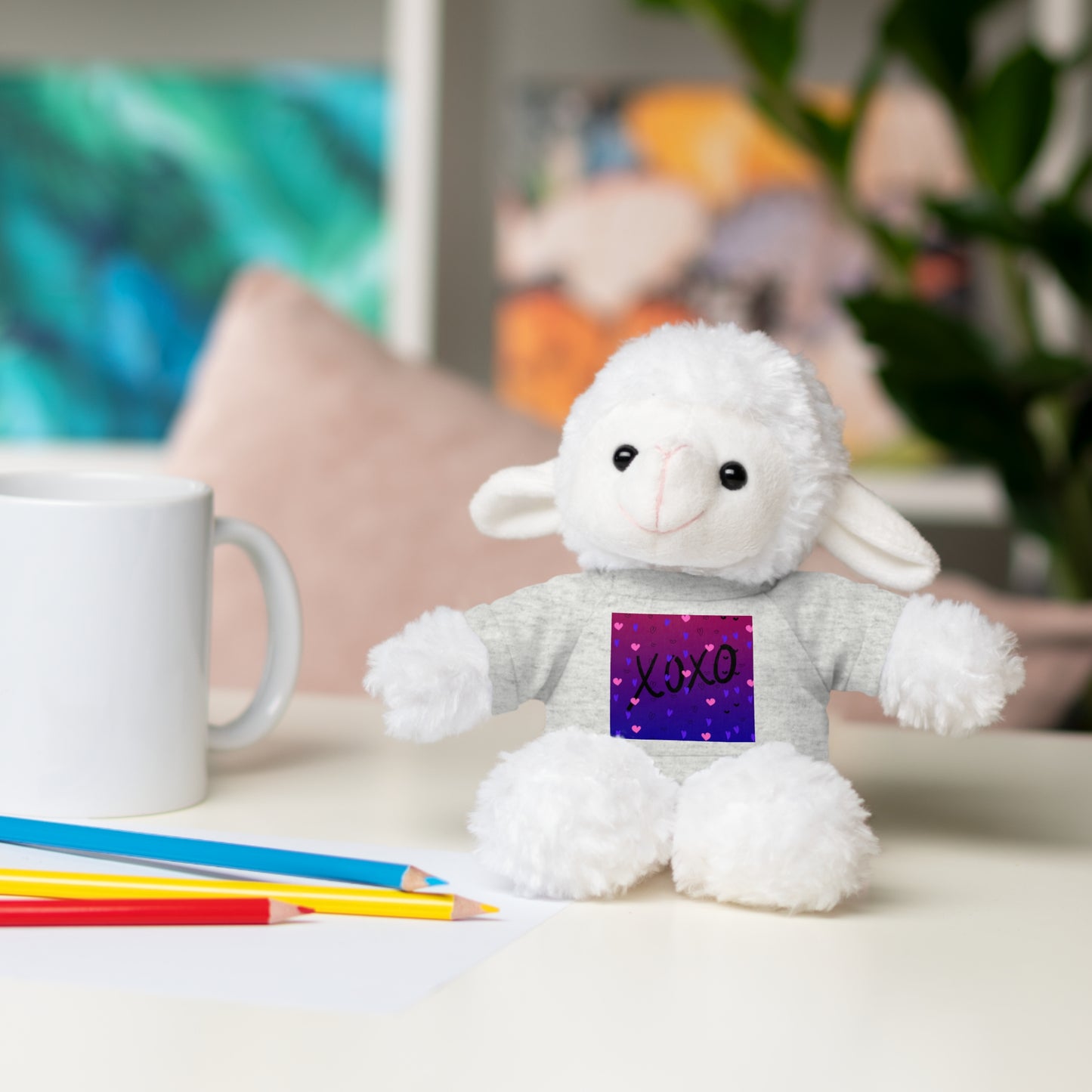 XOXO Stuffed Bear with T-Shirt - Perfect Gift for Valentine's Day & Kids