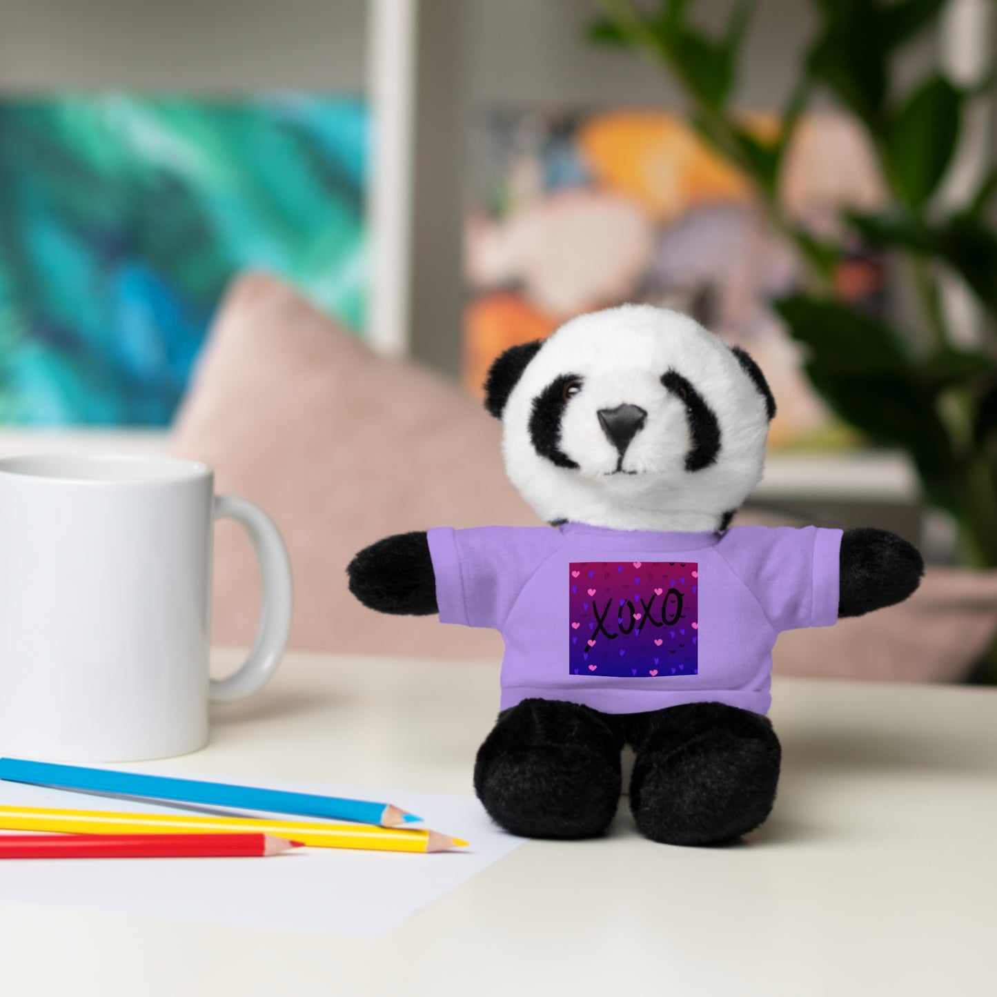 XOXO Stuffed Bear with T-Shirt - Perfect Gift for Valentine's Day & Kids