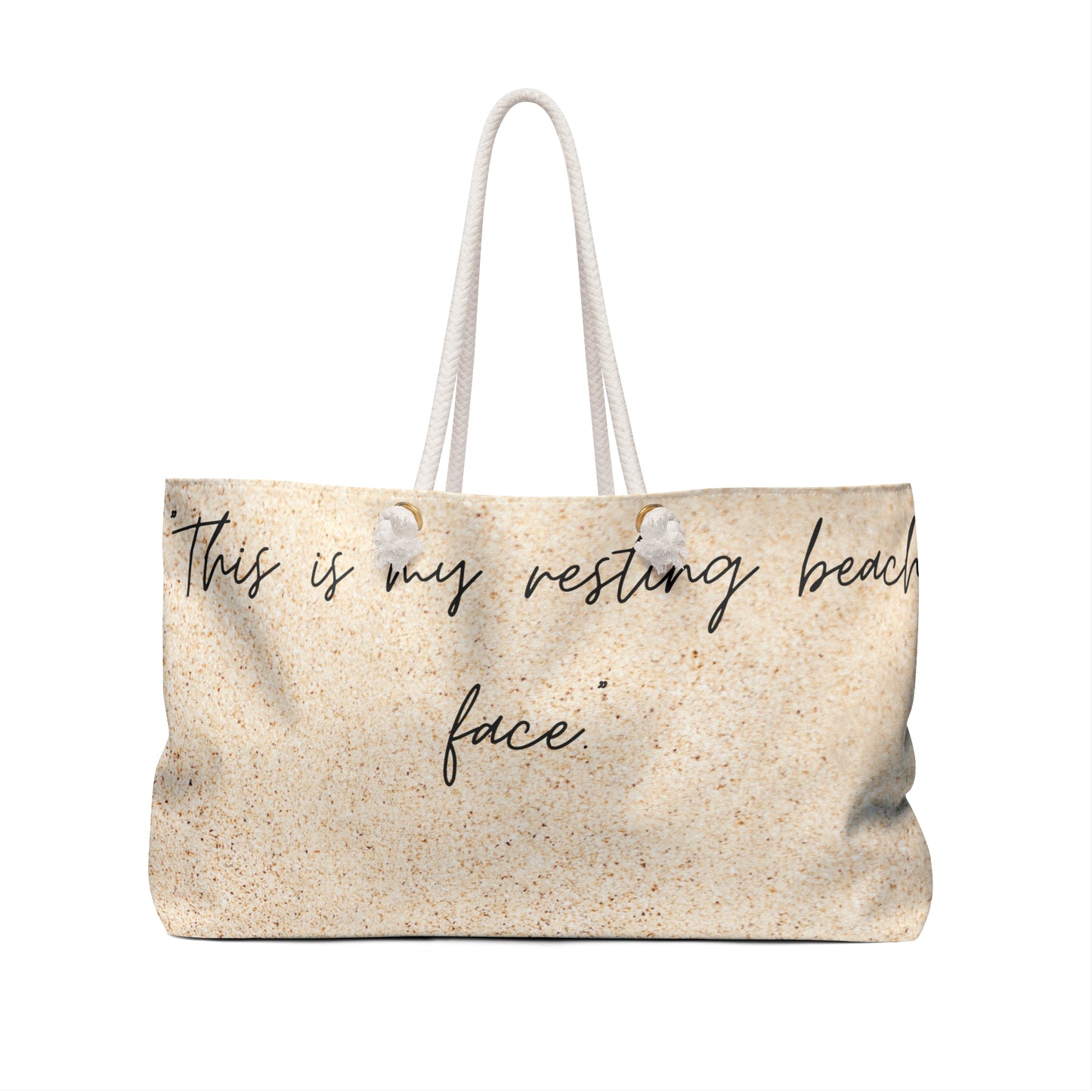 "Beach Face" Weekender Bag