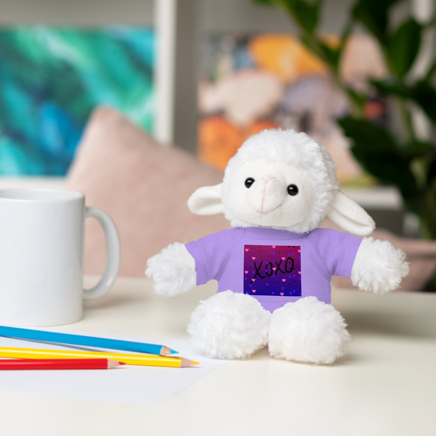 XOXO Stuffed Bear with T-Shirt - Perfect Gift for Valentine's Day & Kids