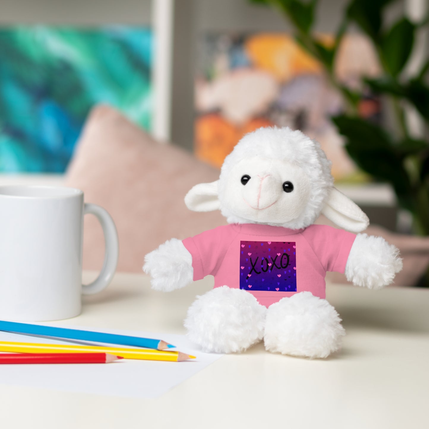 XOXO Stuffed Bear with T-Shirt - Perfect Gift for Valentine's Day & Kids