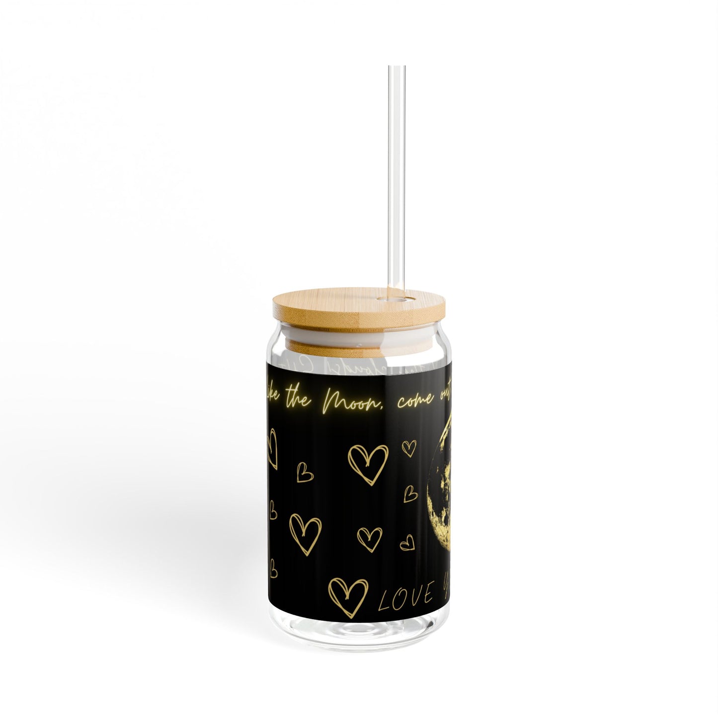 Moon Inspirational Sipper Glass, 16oz