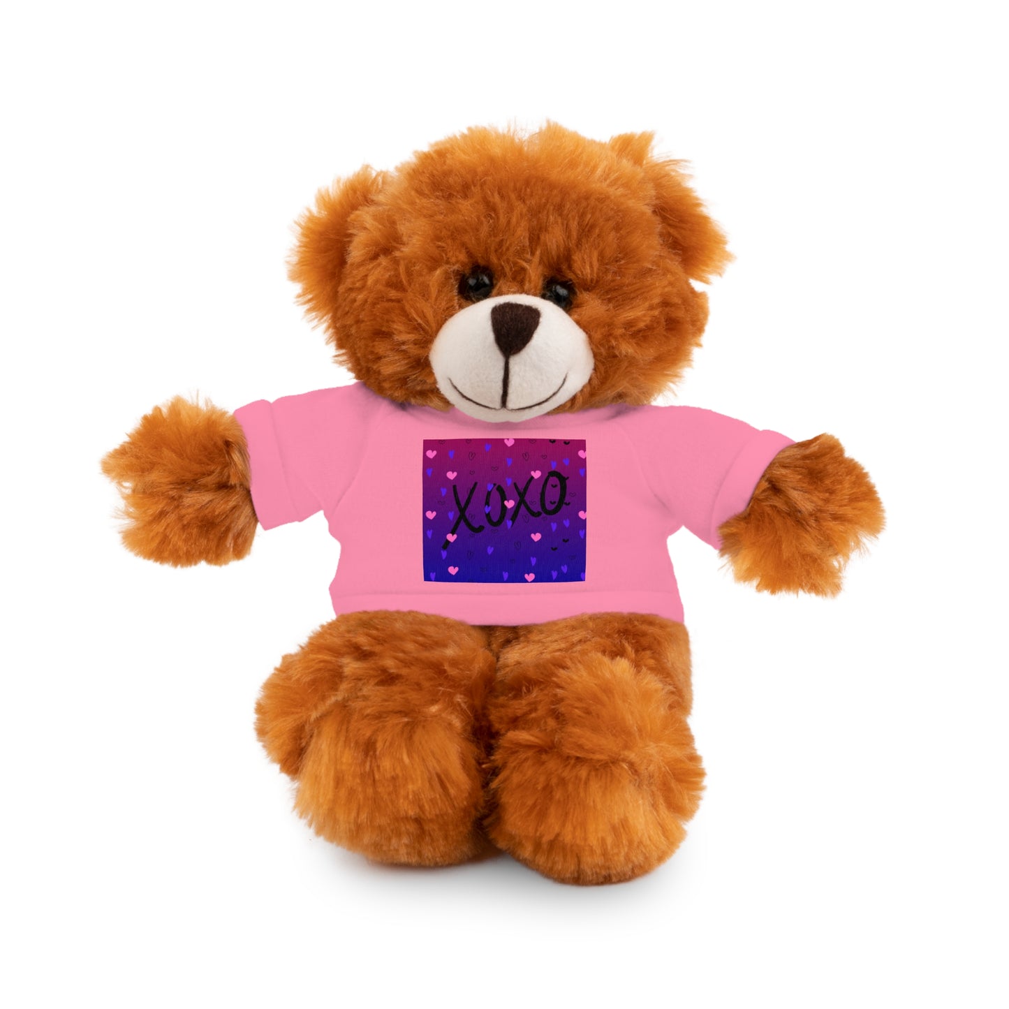 XOXO Stuffed Bear with T-Shirt - Perfect Gift for Valentine's Day & Kids