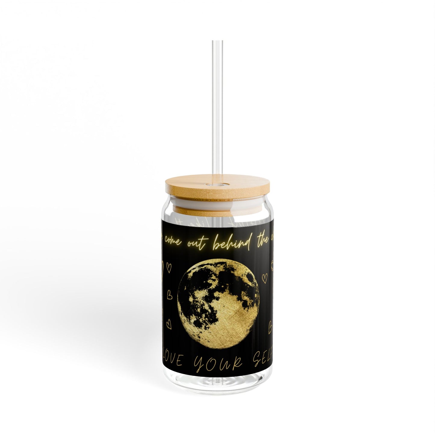 Moon Inspirational Sipper Glass, 16oz