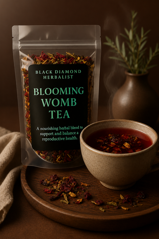 Blooming Womb Tea | Herbal Loose-Leaf Tea | Black Diamond Herbalist